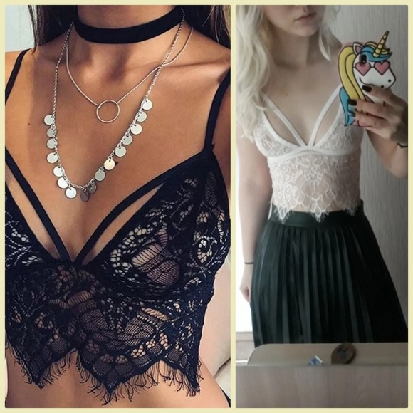 Just arrived top lace Women Hollow Translucent Und - Picture 4 of 6